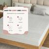 Mattress 140x200, Height 13cm, Ergonomic Cold Foam Mattress, Fabric with Soft Surface, Medium Firmness