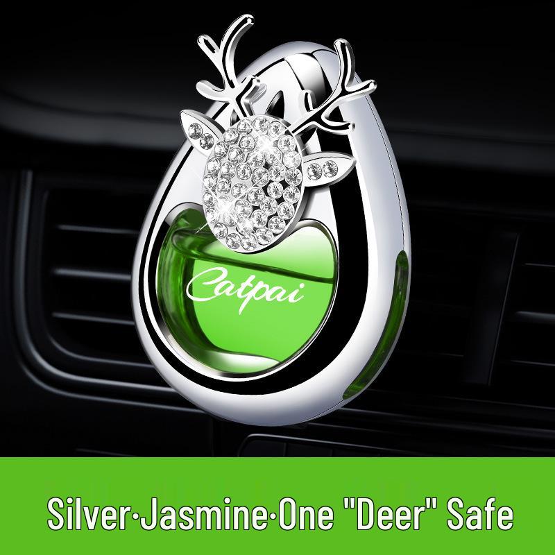 Автомобильный парфюм «Олень с бриллиантами»: Элегантный освежитель воздуха для дефлектора и милое украшение для женского автомобильного интерьера