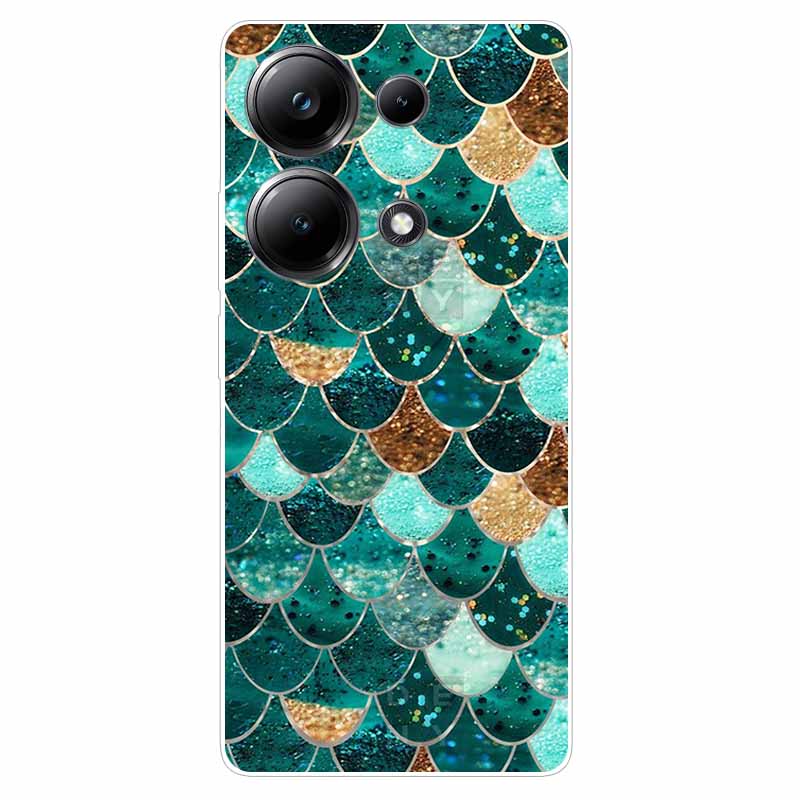 Beautiful Phone Cases for Xiaomi Redmi Note 13 4G Case Clear Bumper Soft TPU Silicon Cover for Redmi Note13 4G Protection Shells
