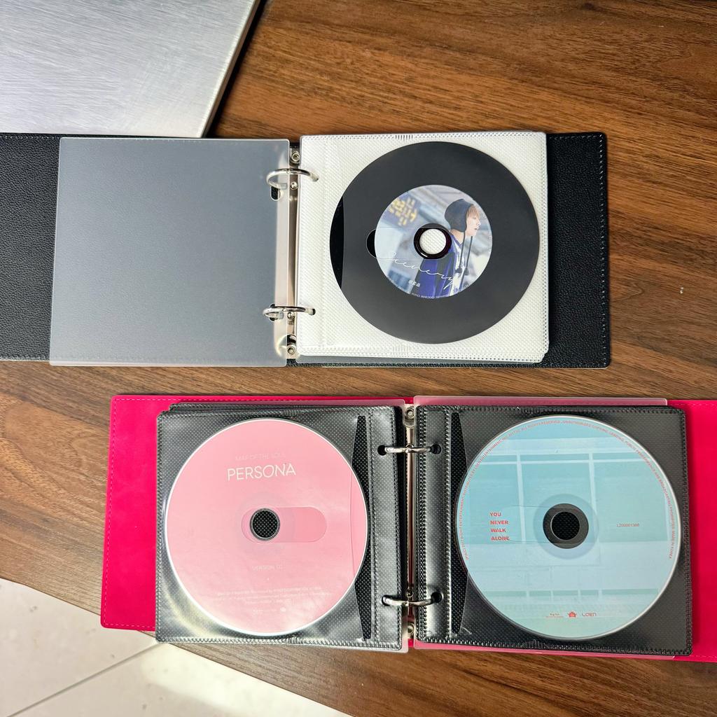 Альбом для хранения CD из ПУ-кожи, Винтажный чехол-держатель из ПУ-кожи для коллекции DVD, Музыки/Фотокарточек, Портативный, с защитой от пыли