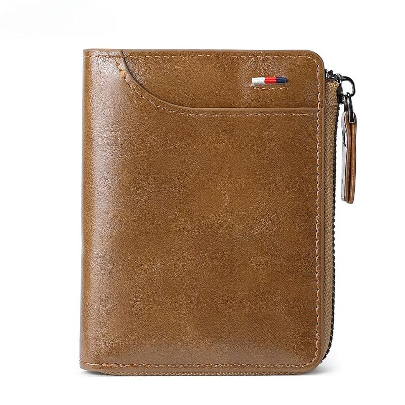 Мужской кошелек кожаный деловой зажим для денег держатель для карт кошелек на молнии роскошные кошельки для мужчин защита RFID кошельки Carteira Masculina