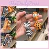 Adorable Zebra Silicone Keychain Cute Animal Key Accessory For Gifts And Parties