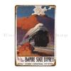 The New Empire State Express New York Central System Vintage Train Travel Metal Plaque Living Room Garage Tin Sign Poster