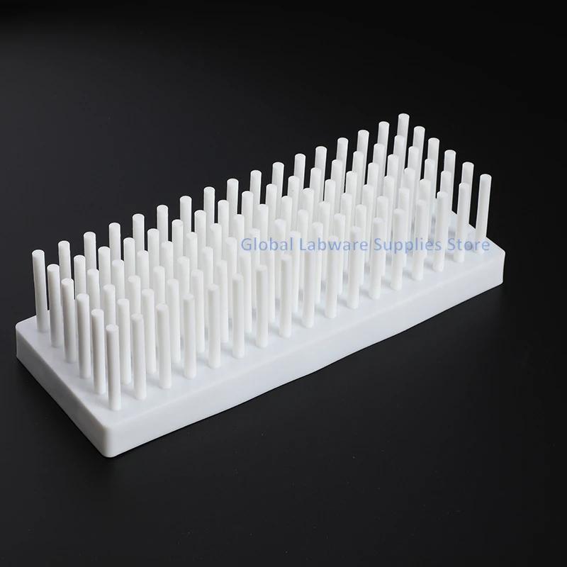 2pcs Lab 66/102column Plastic Test Stand Shelf Tube Rack 20 Holes Laboratory White Centrifuge Tubes Equipment Supplies