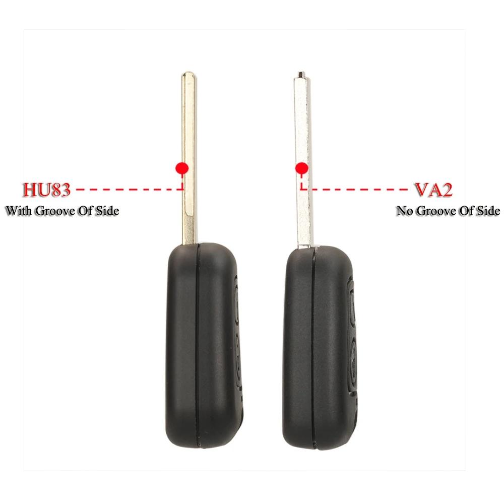 LIXIANG Car Remote Key 2Buttons 433mhz ID46 For Peugeot 106 107 206 306 307 207 407 Partner For Citroen C1 C2 C3 C4 Saxo Picasso