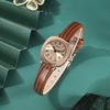 Vintage Creative Compact Ladies Niche Watch Student Exam Belt Quartz Watch