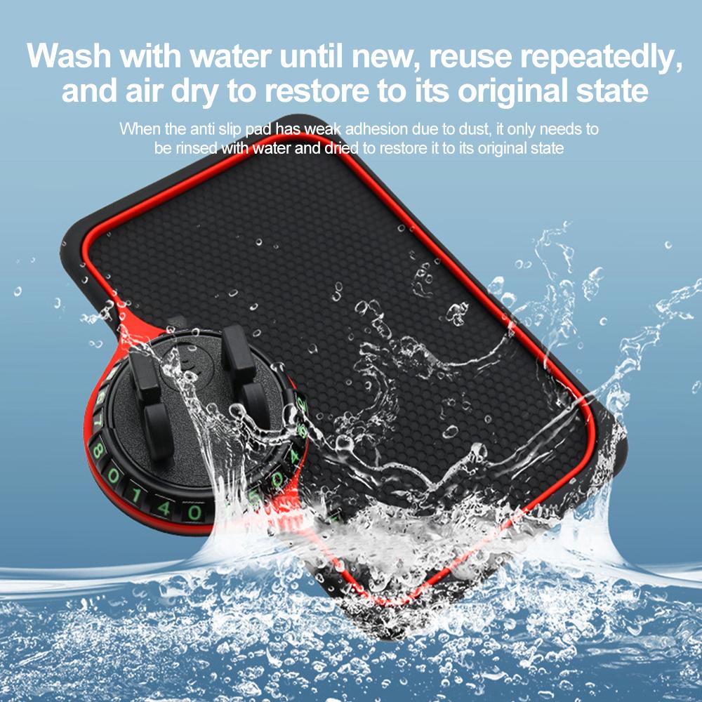 Силиконовый коврик для приборной панели автомобиля, многофункциональный автомобильный противоскользящий коврик, автомобильный держатель для телефона, нескользящий липкий противоскользящий мобильный телефон