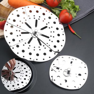 Крышка для кастрюли с защитой от перелива, складная, выдвижная, с сетчатым отверстием, термостойкая