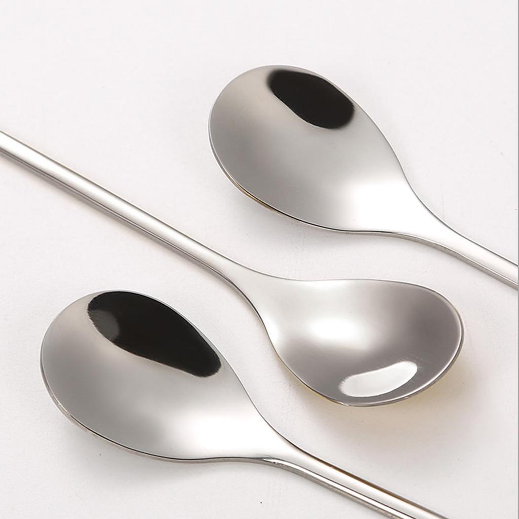 Stainless Steel Coffee Dessert Spoon, Cute Demitasse Spoon for Stirring, Creative Flower Sugar Spoon, 4 Pieces