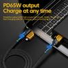 65W 4-в-1 USB-C PD Кабель для быстрой зарядки - Многофункциональный кабель данных для iPhone Samsung Xiaomi - Quick Charge