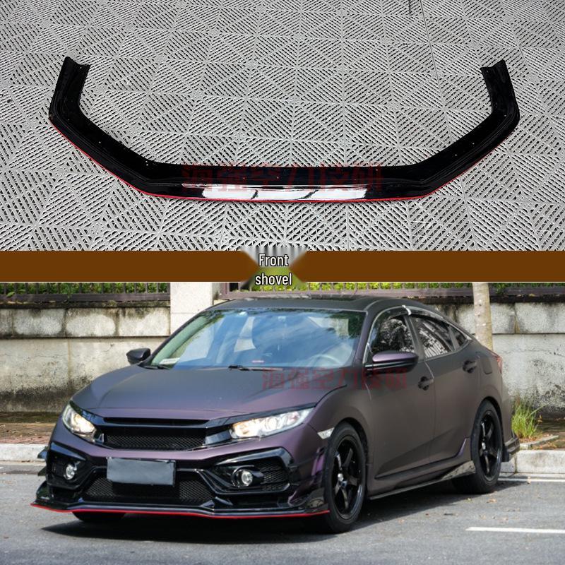 Полный боди-кит VS Style для Honda Civic FK8 Десятого Поколения (2015-2021): Губа переднего бампера, Пороги, Угловые накладки