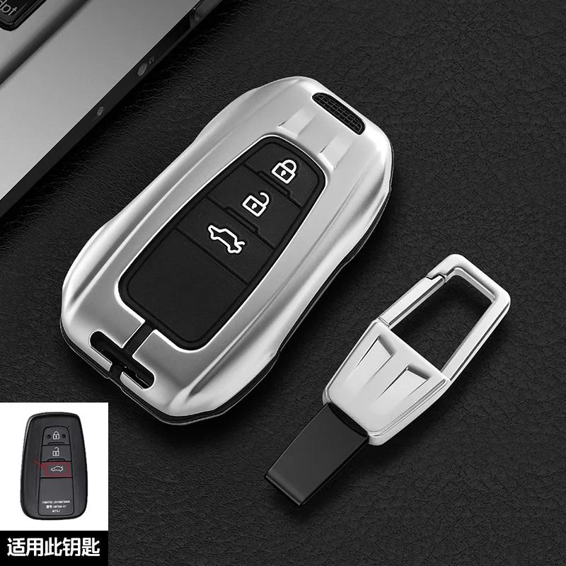 Car Key Case Cover Shell For S5 Hilux Fortuner Land Cruiser Camry Coralla Crown RAV4 Highland CHR C-HR Fob Accessories JH5