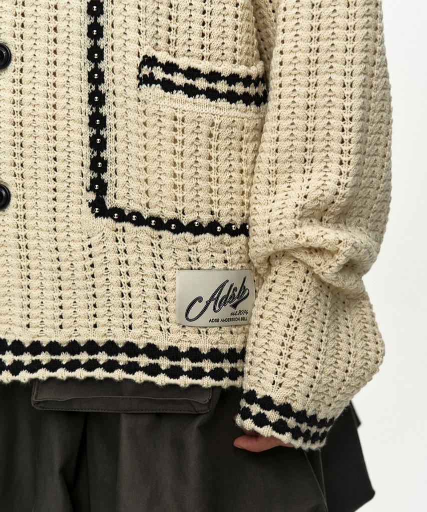 Adsb Andersson Bell Unisex New Fantasia Collar Cardigan Atb1414U(Ecru)