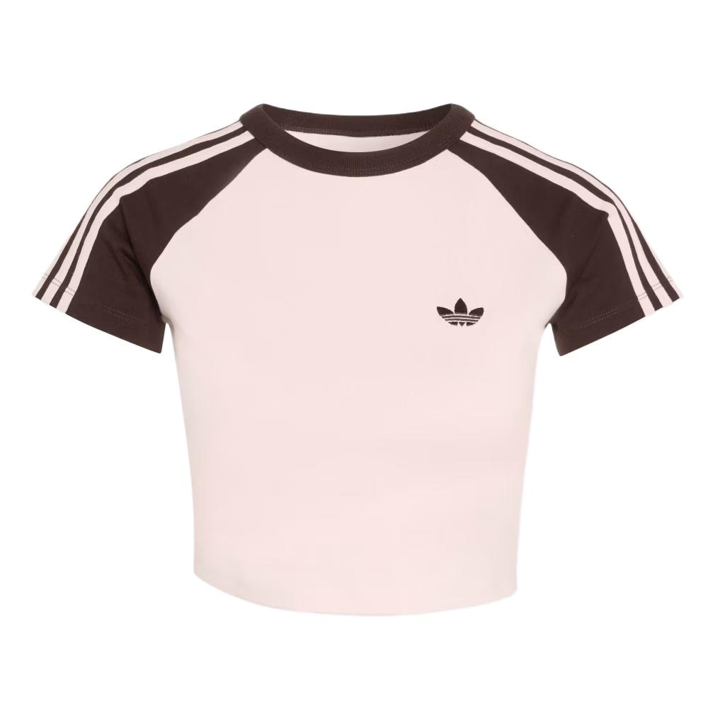 adidas Originals SST Ограниченная серия ко Дню святого Валентина Свитшот Приталенный Укороченный Футболка с рукавом реглан Женские топы KD3796