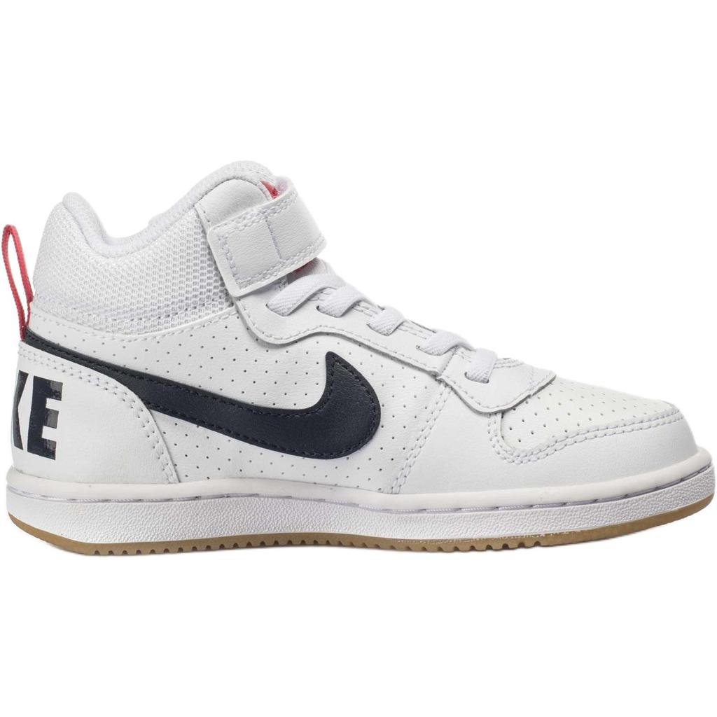 (PS) Nike Court Borough Mid 'White Obsidian Gum' Kids' 870026-107