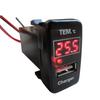+ Комплект удлинителя порта USB для зарядки [Toyota B/Daihatsu/Subaru] [LED]: [Красный] ac393