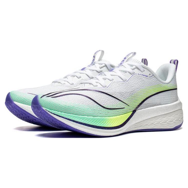 Li Ning Red Hare 6 Pro Удобная амортизация Низкие Марафонские Беговые Кроссовки Женские Белые ARMT014-12