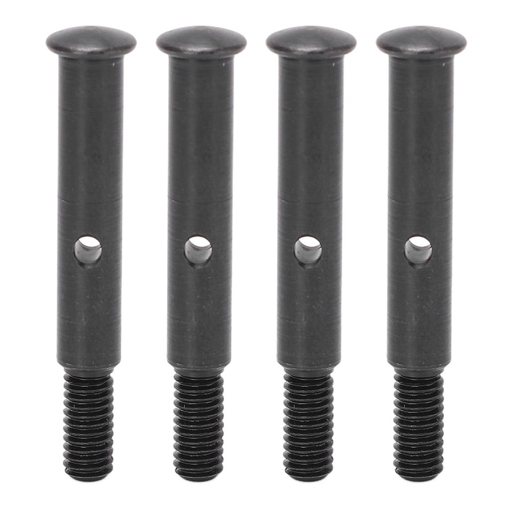 4Pcs RC Front Wheel Axle Steel 35mm Front Shaft Remote Control Car Accessories for Traxxas Slash 2WD Black