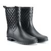 New plaid casual women's boots fashion rain shoes women's water shoes women's medium tube adult rain boots