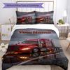 Peterbilt Тяжелые Грузовики Настройте свое имя Комплект Постельного Белья Дышащий Пододеяльник с Наволочками Декор для Дома Подарок на День Рождения