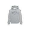Reebok Logo Print Hoodie With Drawstring and Long Sleeves Unisex Hoodie Mélange-Gray 23FRC351UGG4