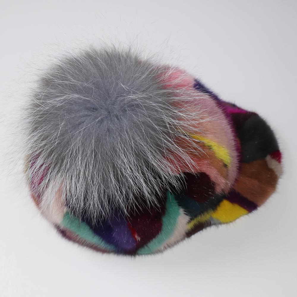 Новая женская шапка из натурального меха норки для взрослых, теплая зимняя бейсболка ручной работы, роскошные женские элегантные стильные теплые кепки