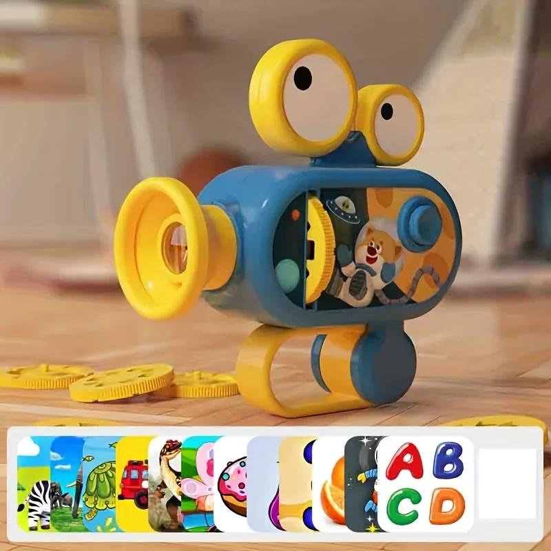 Детская игрушка Образовательный проектор Игрушки для малышей Детская игрушка Проектор-фонарик для девочек и мальчиков с многотематичными животными для сна