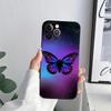 Beauty Pink Butterfly Phone Case for iPhone 11 15 Pro Max Case Coque 14 Plus 13 Pro 12 Mini 11 X S XR 7 8 SE 2020 TPU Soft Cover