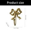 Pack of 2 Functional Bows Shaped Hooks Cast Iron for Wall Organization Space Saving Kitchen Hallway Closet Hanger
