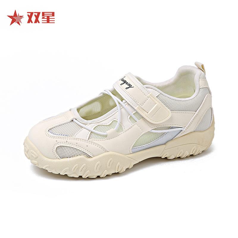 New Velcro summer Mary Jane shoes breathable sports single shoes ugly cute casual matching skirt