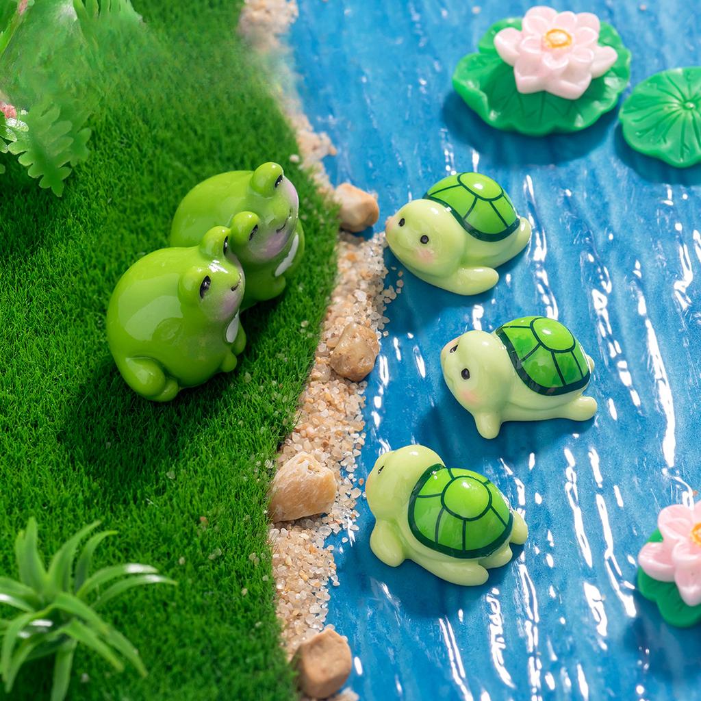 Micro Landscape Cartoon Cute Little Turtle Decoration Diy Accessories Blind Bag Accessories Fish Tank Turtle Decoration