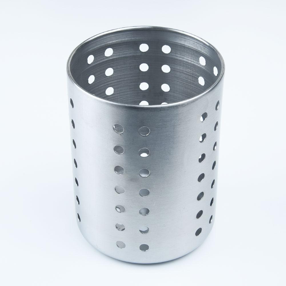 Restaurant Cutlery Holder Drainer Storage Spoon Chopsticks Organizer Rack Silver