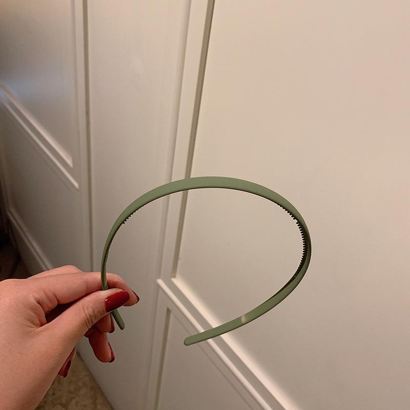 Модные повязки для волос для женщин, ободок, разноцветные однотонные, нескользящие, с тонким краем, повязка на голову, обруч для волос для девочек, повязка для волос, аксессуары для волос