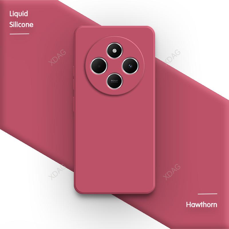 Оригинальный чехол для телефона Redmi 14C 14R A4 4G 5G Простой Квадратный с защитой камеры Жидкий силикон Ударопрочный Мягкий Роскошный задний чехол