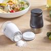 2 шт., 120 мл, шейкер для соли и перца из нержавеющей стали, прозрачное стекло, большая емкость, многоразовый дозатор для приправ, контейнер для бутылок для специй, кухонные гаджеты