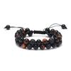 Colorful Natural Agate Bracelet Black Onyx Stone Energy Bracelets Unisex Modern Creative Yoga Meditation Manual Jewelry Spiritual Healing Ornaments