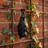 Mini Green Plant Holder Upside Down Bat Flower Pot, Gothic Hanging Planter, Resin Personalized Container for Indoor Home Decor Halloween Garden