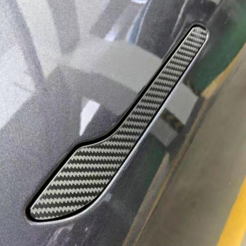 Автомобильные наклейки подходят для Tesla Model Y/3 на ручки дверей, ночные светящиеся, защищающие от царапин, декоративные наклейки