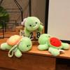 Watermelon Grape Turtle Plush Keychain PP Cotton Green Doll Key Ring  Birthday Gift