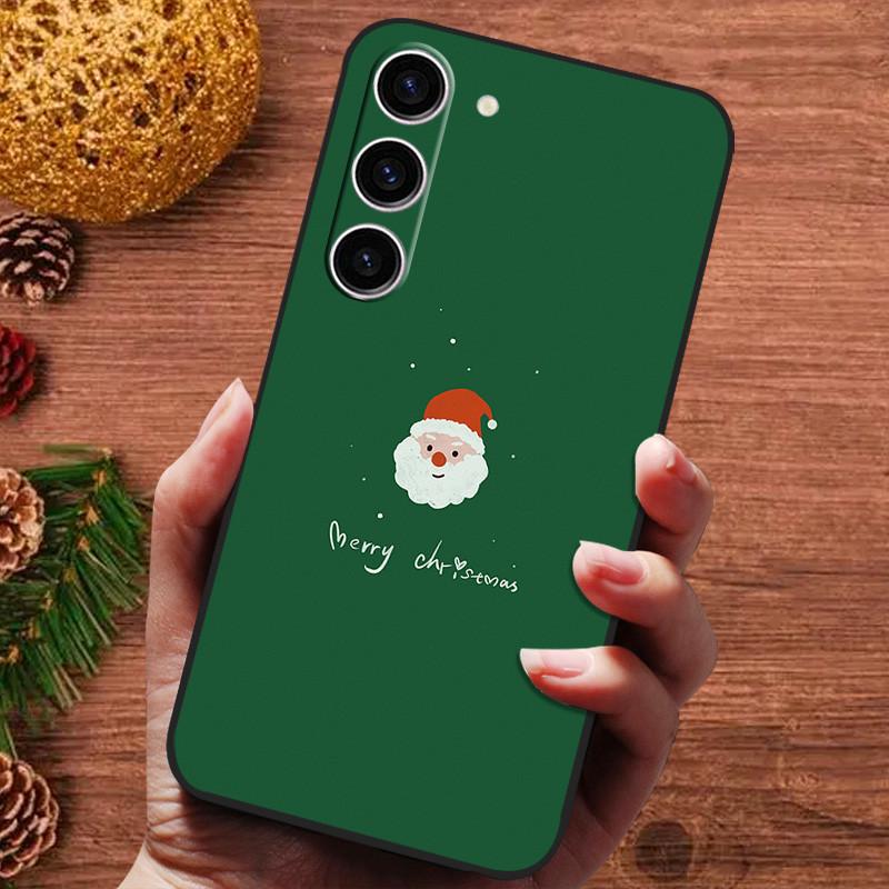Рождественская расписная обложка для Samsung Galaxy S25 Ultra S25Plus Чехол Силиконовый Мягкий Фундас для Samsung S25 Plus Чехол для телефона s 25