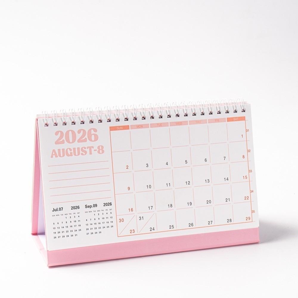 Waterproof Mini Calendar Coil Desktop Ornament Portable Desk Calendar  Office School Supplies