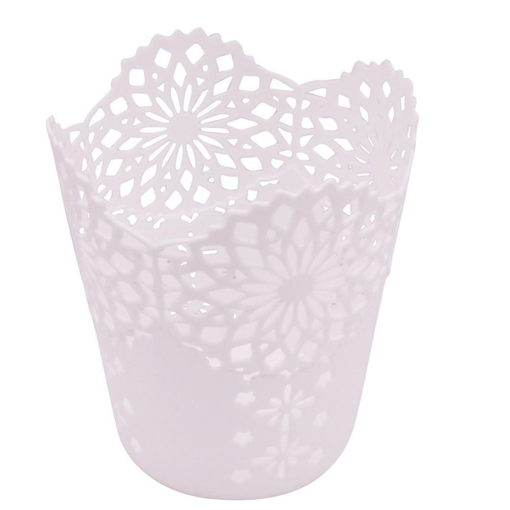 Кружевной полый держатель для карандашей, настольный мусорный бак, органайзер для офиса, школы, дома, аксессуары для стола