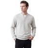 SHANSHAN Men's Wool-Blend Long-Sleeve Henley T-Shirt