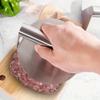 Kitchen Tools Health and Safety 304 Stainless Squid Pressure Plate Steel Hamburger Meat Press Round Square Hamburger Meat Press Meat Pressing Plate