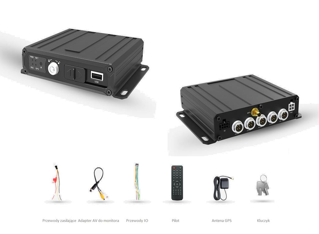 Rejestrator Mobilny Dvr Ahd 1080P 4-Pin Sd Gps