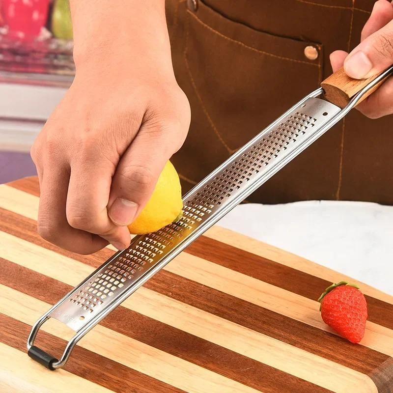 Lemon Zester Grater Stainless Steel Butter Grater Heavy Duty Kitchen Tool for Cheese,Ginger,Garlic,Chocolate,Vegetables Fruits 1
