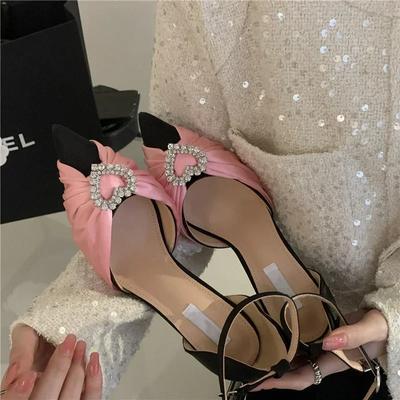 Новые модные женские туфли-лодочки на высоком каблуке-шпильке, сексуальные женские сандалии с пряжкой и ремешком для вечеринки, выпускного вечера, женские сандалии-мулы