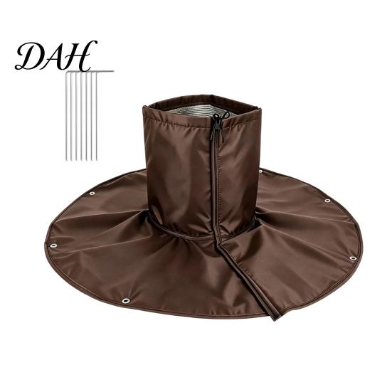 Heavy Duty Plant Cold Shield Palm Tree Root Protector, 3-Layer Winter Freeze Cover with Ground Stakes, Insulation Winterizing Wrap for Trees