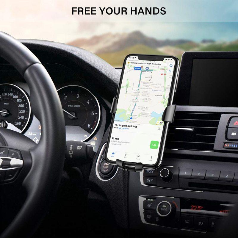 Автомобильный держатель для телефона ROCK, держатель для мобильного телефона для автомобильного держателя, подставка для телефона, кронштейн, гравитационная поддержка в автомобиле