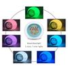 Temperature Display Digital Wake Up Clock 7 Colors Changing Night Light Clock  Travel Use